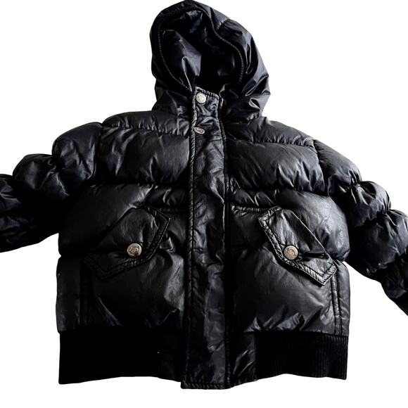 Appaman boys black puffer down winter jacket size 18-24 months
